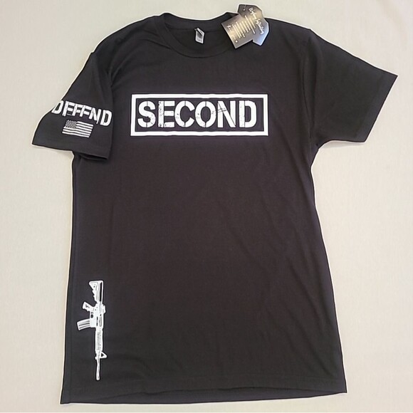 NWT Second amendment right T-shirt men medium  black 2A - Picture 1 of 4